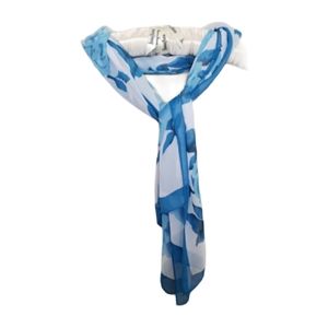 Beautiful Floral Sheer Scarf (58"x19")